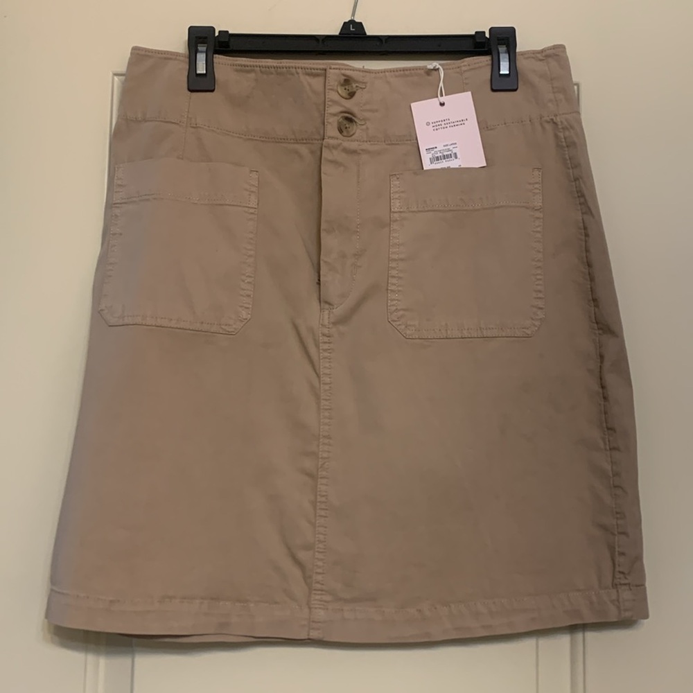 New khaki skirt size larger with tags!